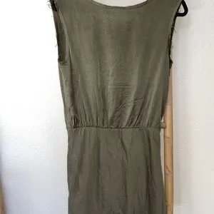 Nili Lotan | Dresses | Nili Lotan Eva Silk Olive Green Dress | Poshmark